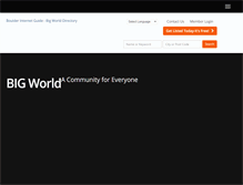 Tablet Screenshot of bigworlddirectory.com